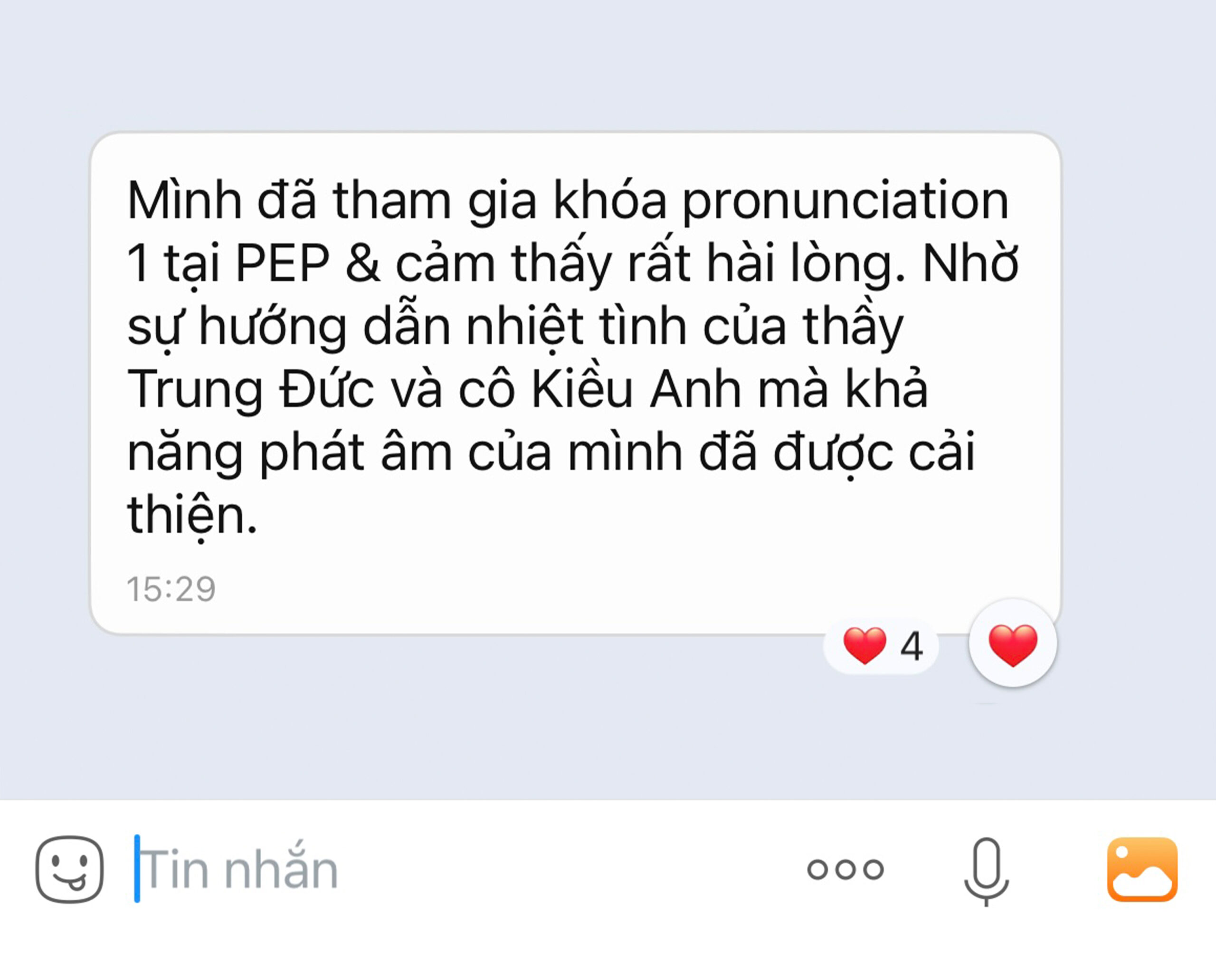 Ảnh 1 - Phản hổi của học viên
